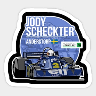 Jody Scheckter 1976 Anderstorp Sticker